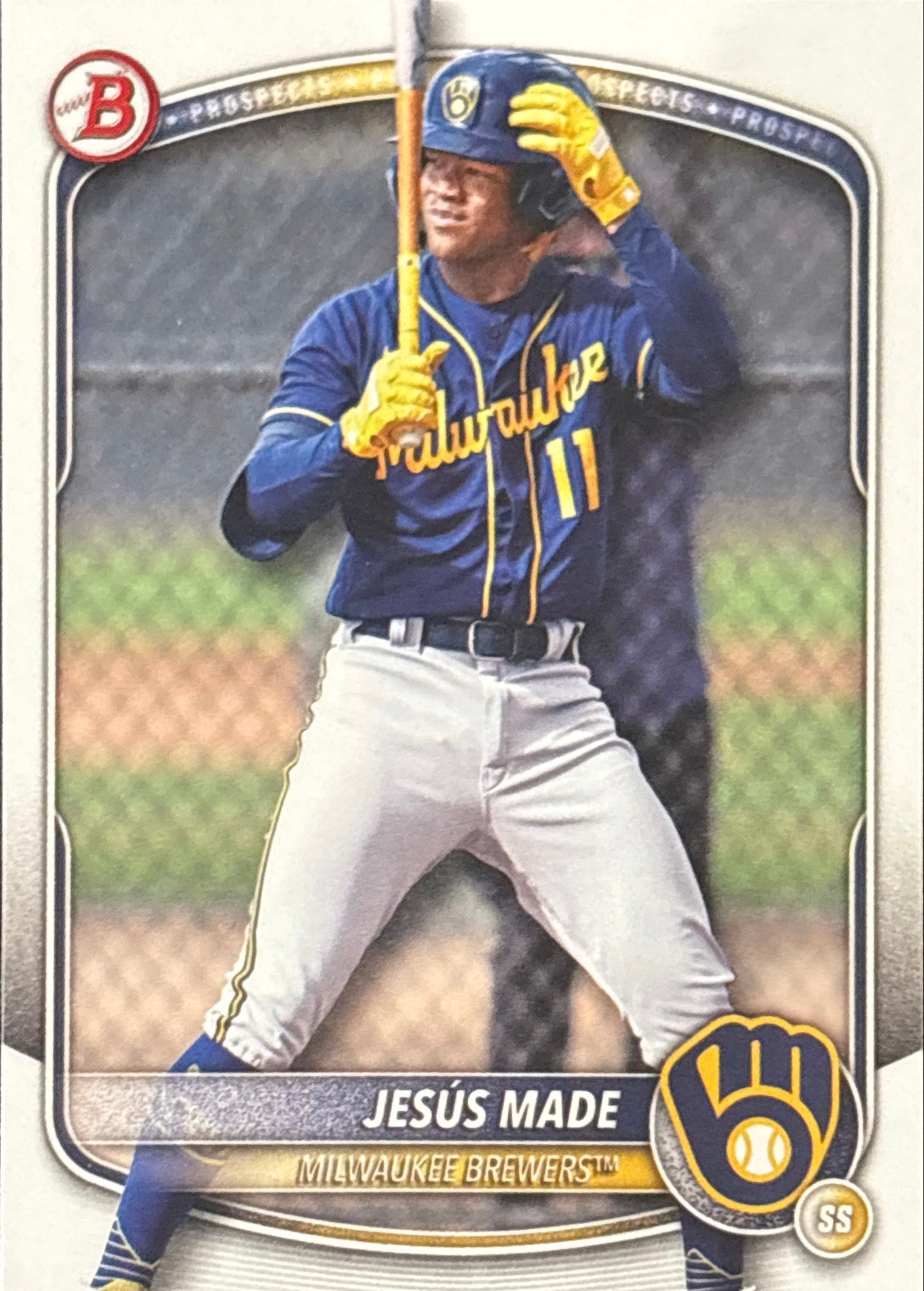 Jesus Made Bowman Prospect Card