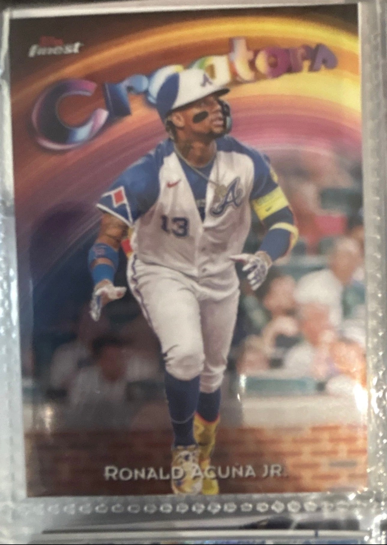 2025 Topps Finest Ronald Acuña Jr. Creators Card